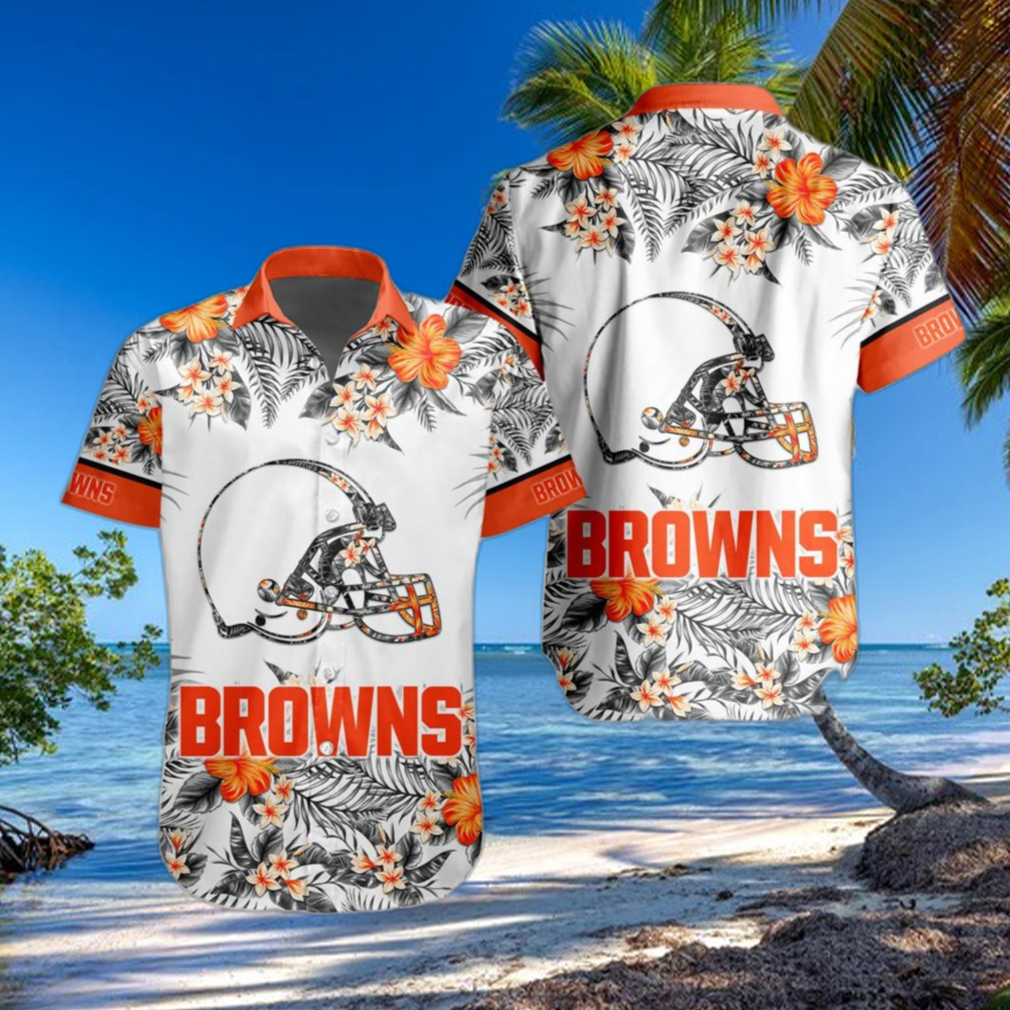 cleveland browns floral shirt