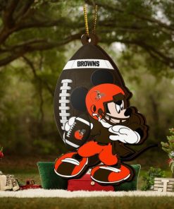 NFL Cleveland Browns Mickey Mouse Christmas Ornament