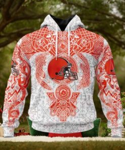 NFL Cleveland Browns Norse Viking Symbols 3D Hoodie