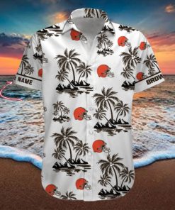 NFL Cleveland Browns Palm Tree Tropical Summer Hawaiian Shirt