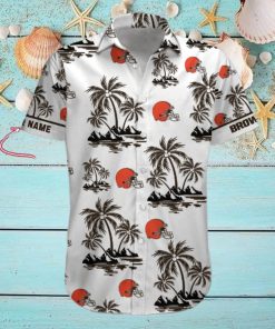 NFL Cleveland Browns Palm Tree Tropical Summer Hawaiian Shirt