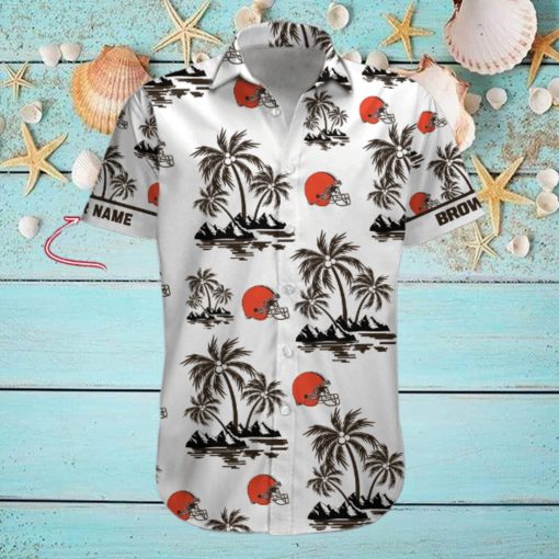 NFL Cleveland Browns Palm Tree Tropical Summer Hawaiian Shirt