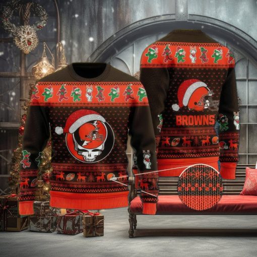 NFL Cleveland Browns Retailer Knitted Xmas Sweater For Men Women