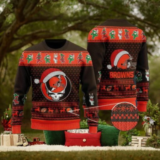 NFL Cleveland Browns Retailer Knitted Xmas Sweater For Men Women