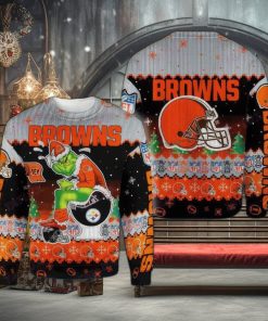 NFL Cleveland Browns Scarf Ugly Xmas Sweater For Men Women