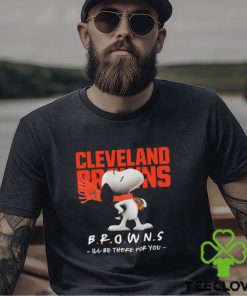 NFL Cleveland Browns T Shirt Snoopy I’ll Be There For You