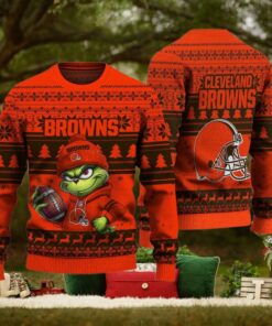 NFL Cleveland Browns The Grinch Ugly Christmas Sweater