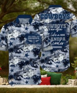 NFL Cowboys Hawaiian Shirt, Beach Gift For Grandpa