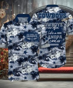 NFL Cowboys Hawaiian Shirt, Beach Gift For Grandpa 1 NFL Cowboys Hawaiian Shirt, Beach Gift For Grandpa