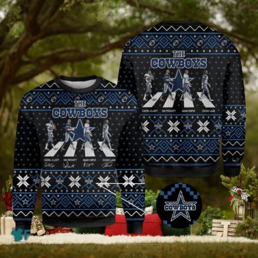 NFL Dallas Cowboys Abbey Road Knitted 3D Sweater For Christmas