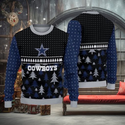 NFL Dallas Cowboys Christmas Pattern Sport Christmas Ugly Sweater 3D