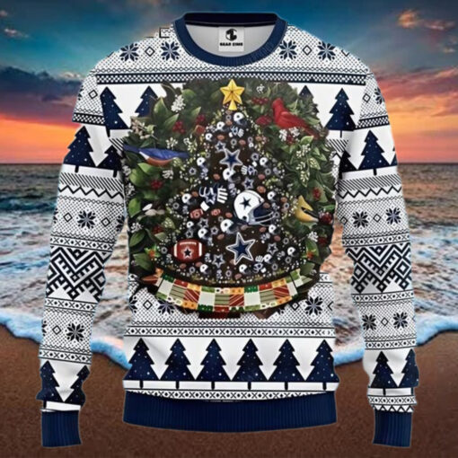 NFL Dallas Cowboys Christmas Tree Ugly Christmas Sweater