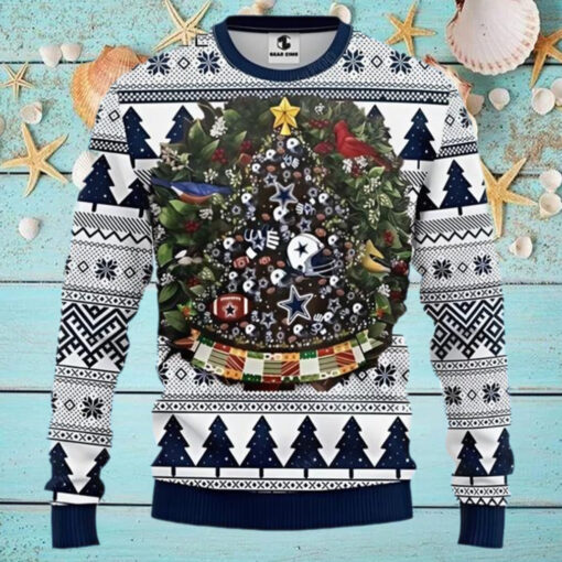 NFL Dallas Cowboys Christmas Tree Ugly Christmas Sweater