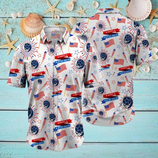 NFL Dallas Cowboys Grateful Dead Hawaiian Shirt, Grateful Dead Hawaiian Shirt