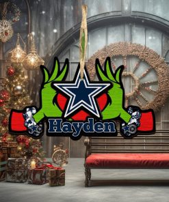 NFL Dallas Cowboys Grinch Christmas Ornament Personalized Your Name 2023 Christmas Tree Decorations