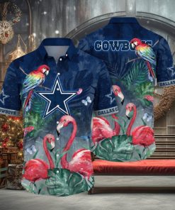 NFL Dallas Cowboys Hawaii Shirt Flamingo And Flower Aloha Shirt