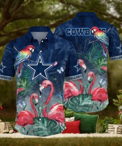 NFL Dallas Cowboys Hawaii Shirt Flamingo And Flower Aloha Shirt