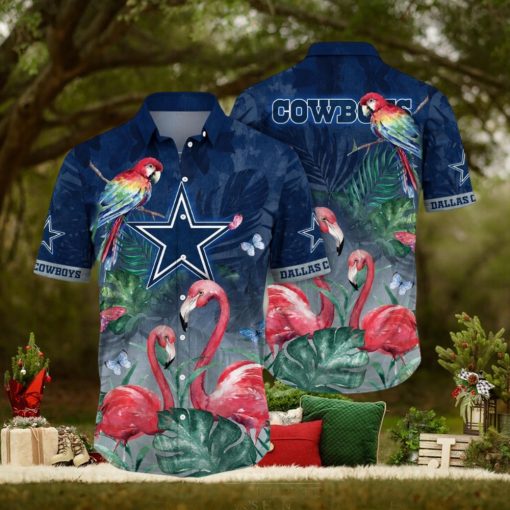 NFL Dallas Cowboys Hawaii Shirt Flamingo And Flower Aloha Shirt