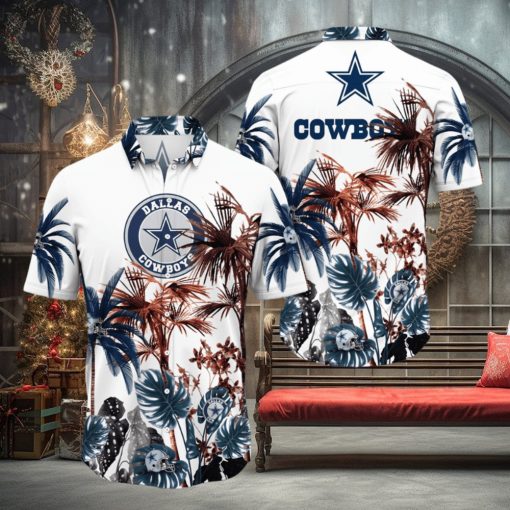 NFL Dallas Cowboys Hawaii Shirt Palm Tree Aloha Shirt For Fans