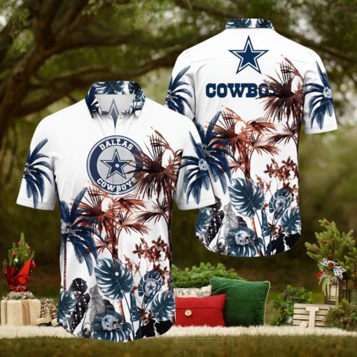 NFL Dallas Cowboys Hawaii Shirt Palm Tree Aloha Shirt For Fans