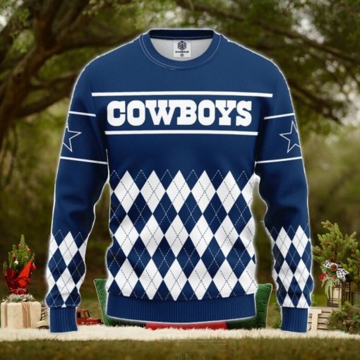 NFL Dallas Cowboys Limited Edition All Over Print 3D Sweater Xmas Christmas Gift