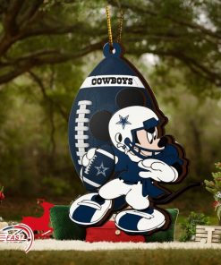 NFL Dallas Cowboys Mickey Mouse Christmas Ornament 2023 Christmas Tree Decorations