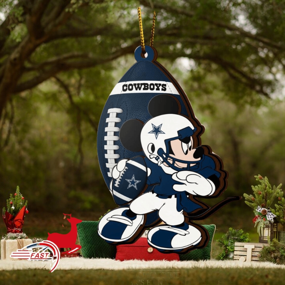 NFL Dallas Cowboys Mickey Mouse Christmas Ornament 2023 Christmas Tree Decorations NFL Dallas Cowboys Mickey Mouse Christmas Ornament 2023 Christmas Tree Decorations