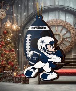 NFL Dallas Cowboys Mickey Mouse Christmas Ornament