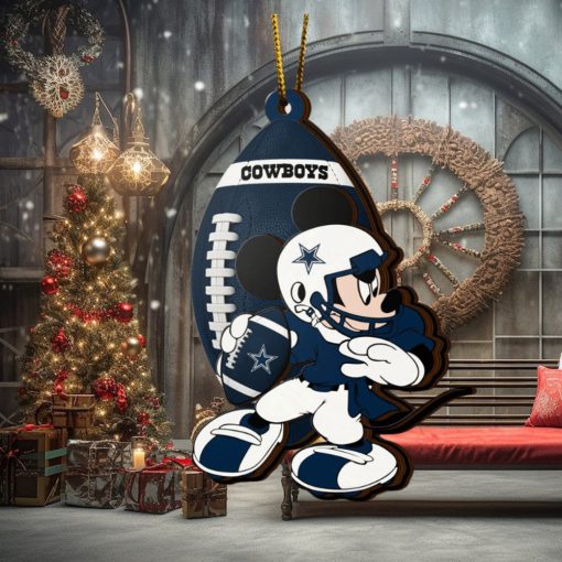 NFL Dallas Cowboys Mickey Mouse Christmas Ornament