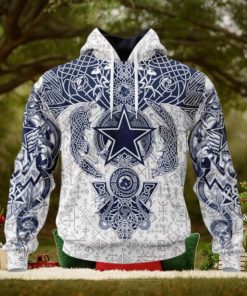 NFL Dallas Cowboys Norse Viking Symbols 3D Hoodie