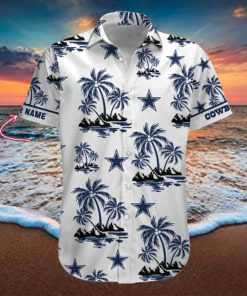 NFL Dallas Cowboys Palm Tree Tropical Summer Hawaiian Shirt