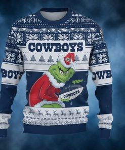 NFL Dallas Cowboys The Grinch Ugly Christmas Sweater Gift For Fans