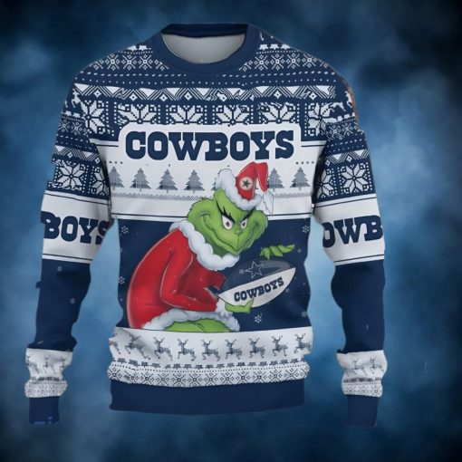 NFL Dallas Cowboys The Grinch Ugly Christmas Sweater Gift For Fans