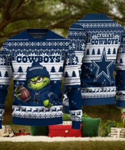 NFL Dallas Cowboys The Grinch Ugly Christmas Sweater