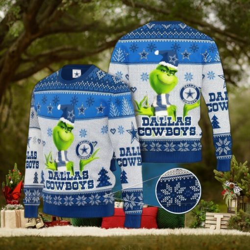 NFL Dallas Cowboys The Grinch Ugly Xmas Sweater