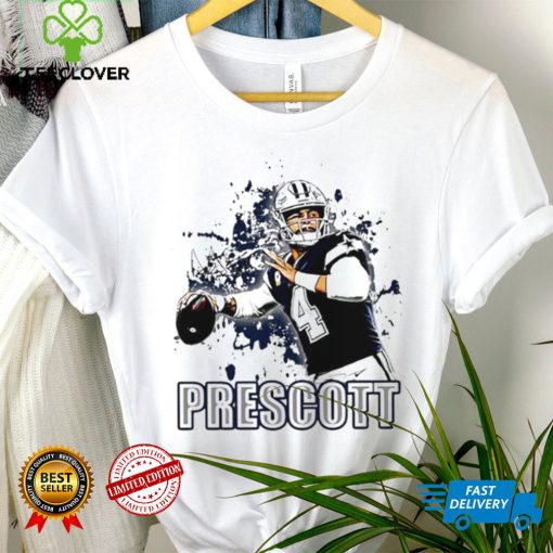 NFL Dallas Cowboys football Dak Prescott player Prescott action pose draw hoodie, sweater, longsleeve, shirt v-neck, t-shirt