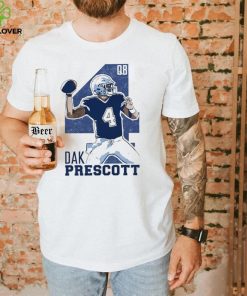 NFL Dallas Cowboys football Dak Prescott player action pose draw shirt