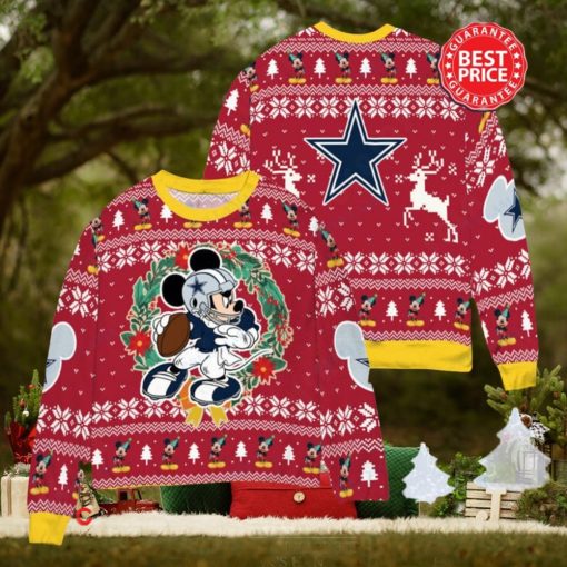 NFL Dallas Cowboys x Mickey Mouse Christ Ugly Sweater