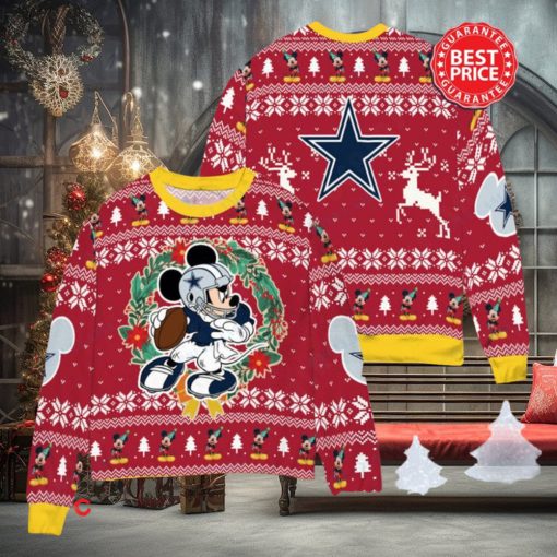 NFL Dallas Cowboys x Mickey Mouse Christ Ugly Sweater