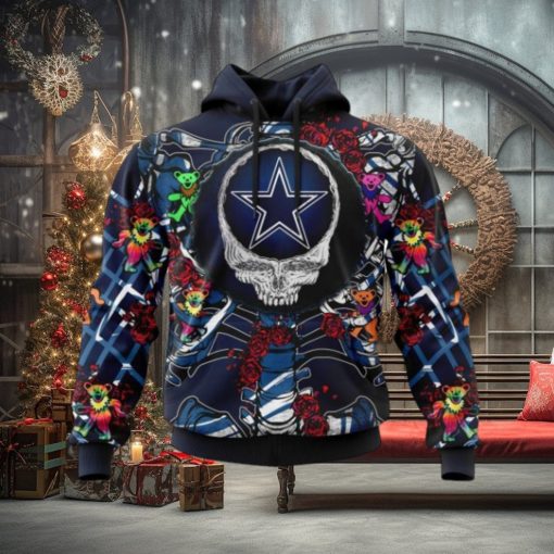NFL Dallas Cowboysls Mix Grateful Dead, Personalized Name & Number Specialized Concepts Kits 3D Hoodie