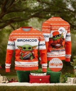 NFL Denver Broncos Christmas AOP Myrrh Knitted Sweater For Men And Women