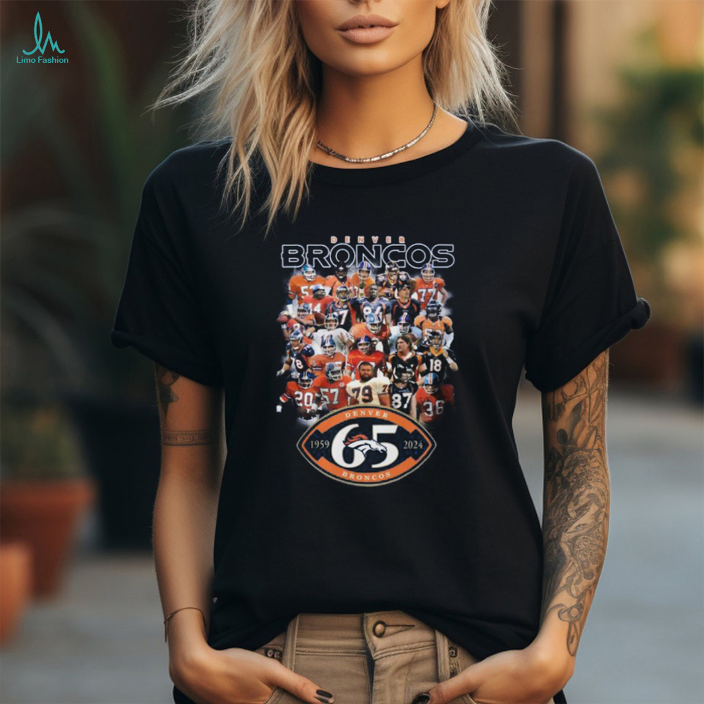 NFL Denver Broncos Football Franchise 1959 2024 65 YearsT Shirt NFL Denver Broncos Football Franchise 1959 2024 65 YearsT Shirt