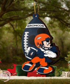 NFL Denver Broncos Mickey Mouse Christmas Ornament 2023 Christmas Tree Decorations