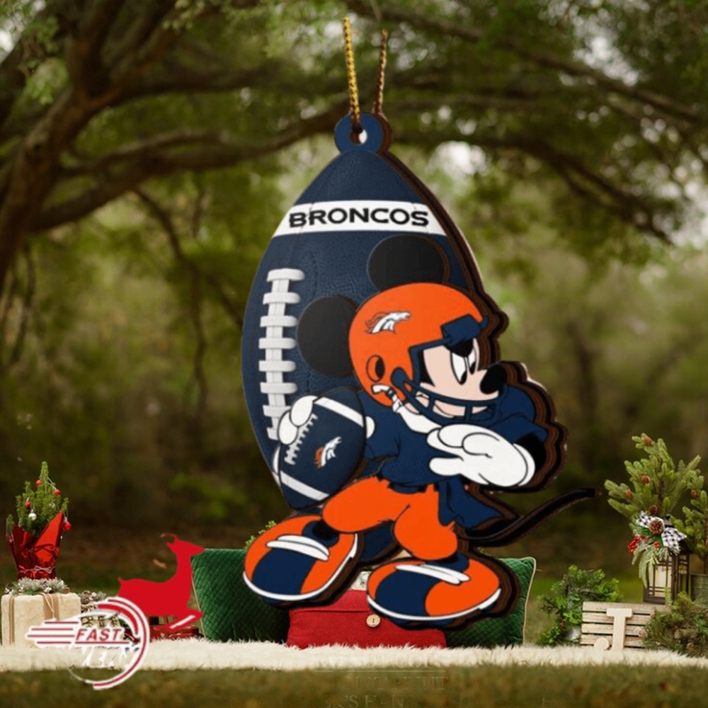 NFL Denver Broncos Mickey Mouse Christmas Ornament 2023 Christmas Tree Decorations NFL Denver Broncos Mickey Mouse Christmas Ornament 2023 Christmas Tree Decorations