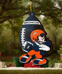 NFL Denver Broncos Mickey Mouse Christmas Ornament