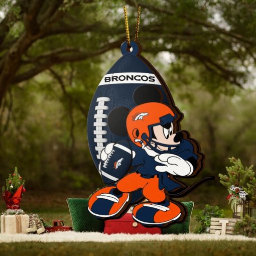 NFL Denver Broncos Mickey Mouse Christmas Ornament