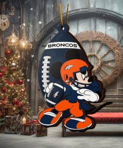 NFL Denver Broncos Mickey Mouse Christmas Ornament