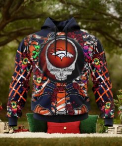 NFL Denver Broncos Mix Grateful Dead, Personalized Name & Number Specialized Concepts Kits 3D Hoodie