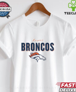 NFL Denver Broncos Team Logo T Shirt 2 NFL Denver Broncos Team Logo T Shirt