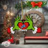 The Grinch Santa love Pittsburgh Steelers ornament
